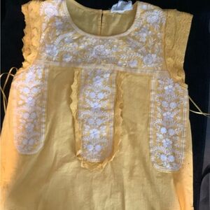 Savanna Jane Yellow Embroidered Blouse